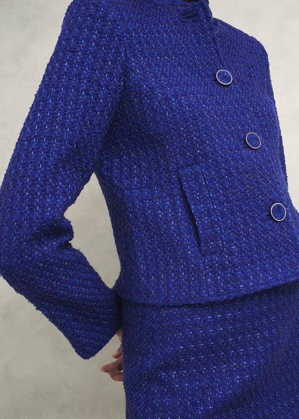 Hobbs Khloe Jacket With Wool Cobalt