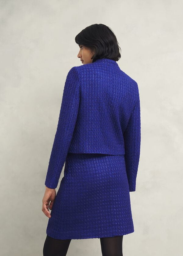 Hobbs Khloe Jacket With Wool Cobalt