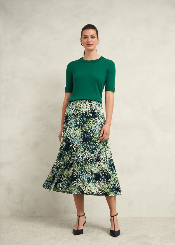 hobbs Kiara Skirt Green Multi