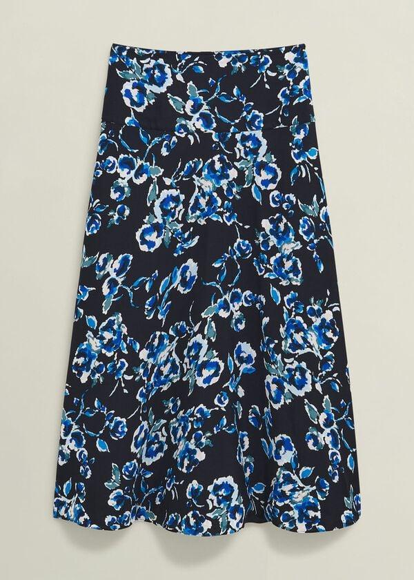 Hobbs Kiara Skirt Navy Multi