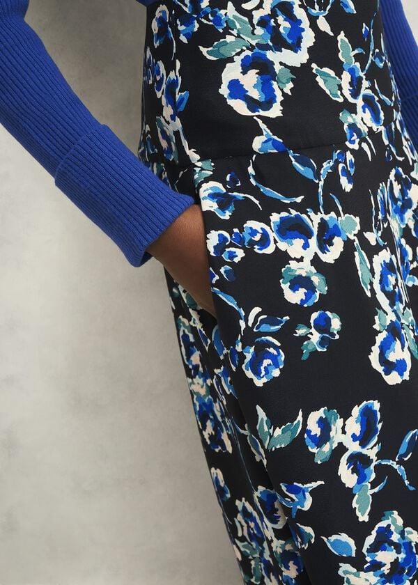 Hobbs Kiara Skirt Navy Multi