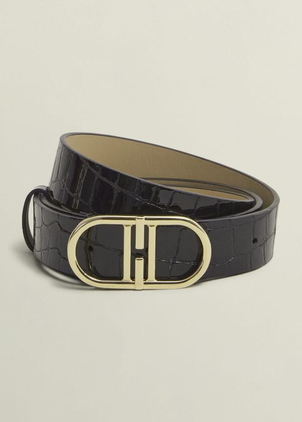 hobbs Kiera Leather Hip Belt Black