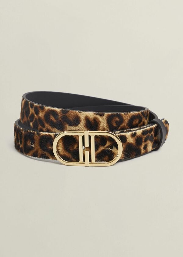 hobbs Kiera Leopard Belt Leopard Print