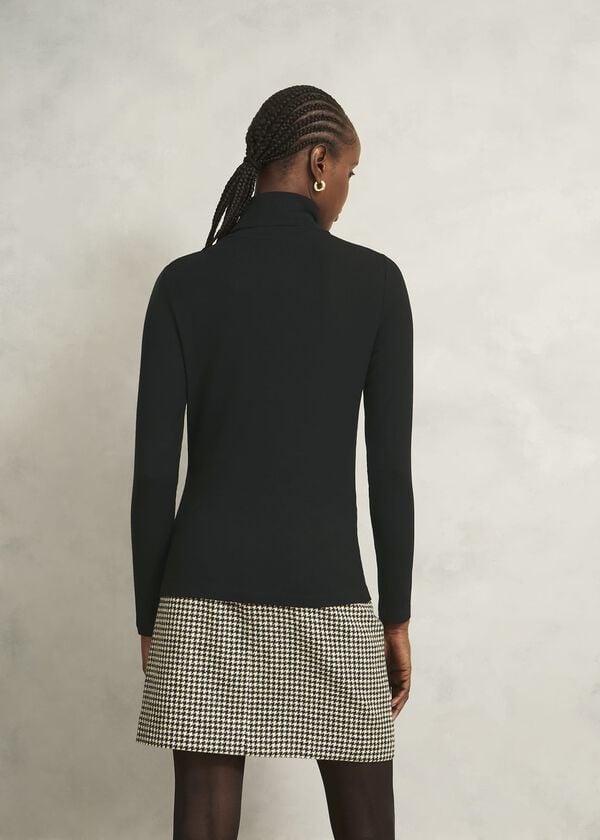 Hobbs Kiera Ribbed Rollneck Black