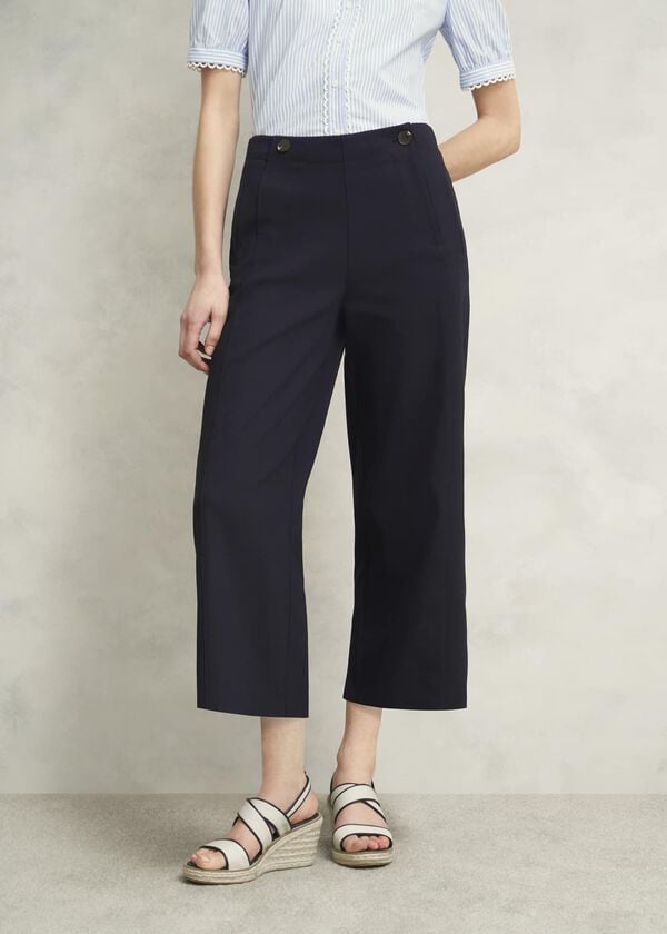 Hobbs Kimmi Crop Trousers Navy
