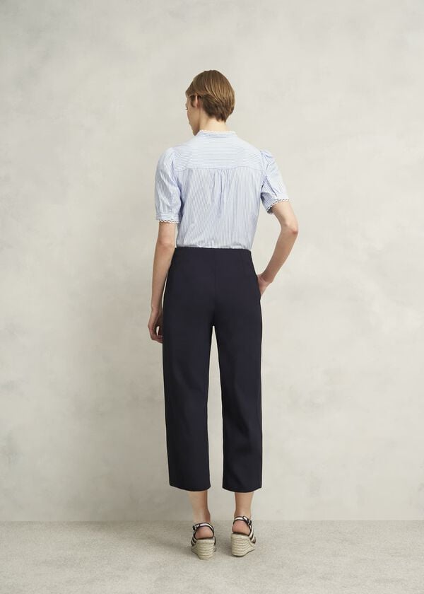 Hobbs Kimmi Crop Trousers Navy