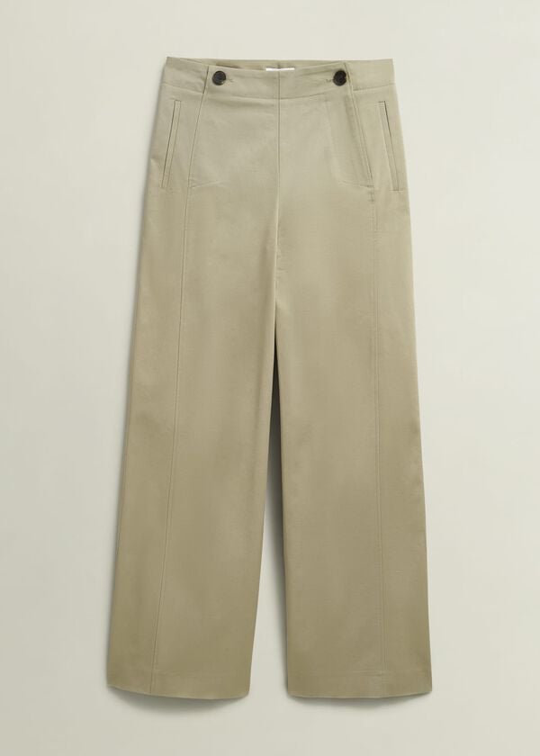 Hobbs Kimmi Crop Trousers Neutral