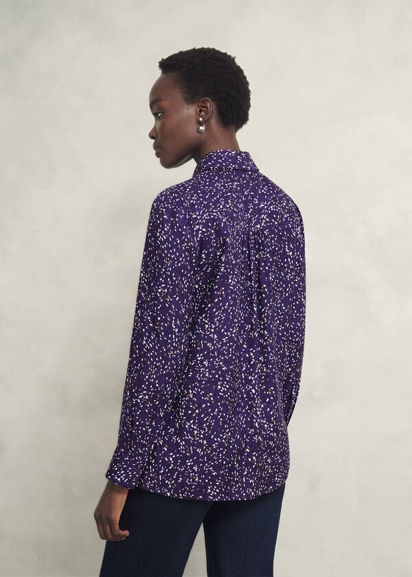 Hobbs Kirsty Shirt Purple Multi