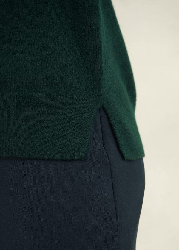 Hobbs Larina Cashmere Jumper Hawthorn Green