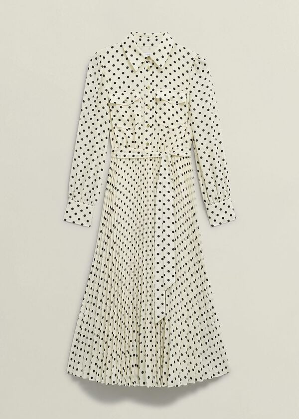 Hobbs Larina Dress Ivory Navy