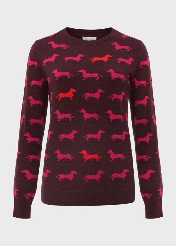 Hobbs Larissa Jumper Pink Multi