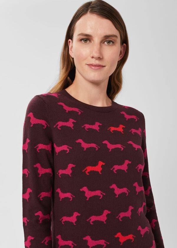 Hobbs Larissa Jumper Pink Multi