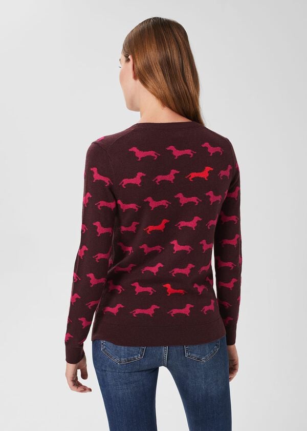 Hobbs Larissa Jumper Pink Multi