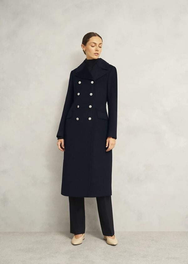 hobbs Larna Wool Coat Navy