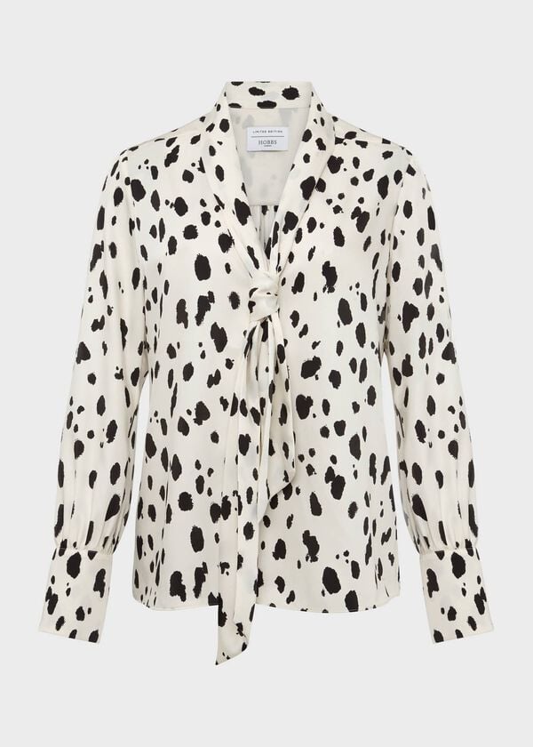 Hobbs Lawson Blouse Cream Black