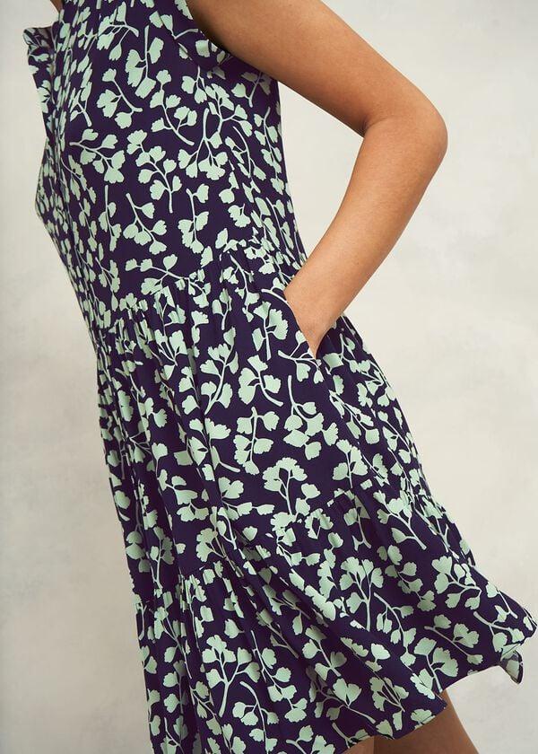 Hobbs Layla Dress True Navy Green