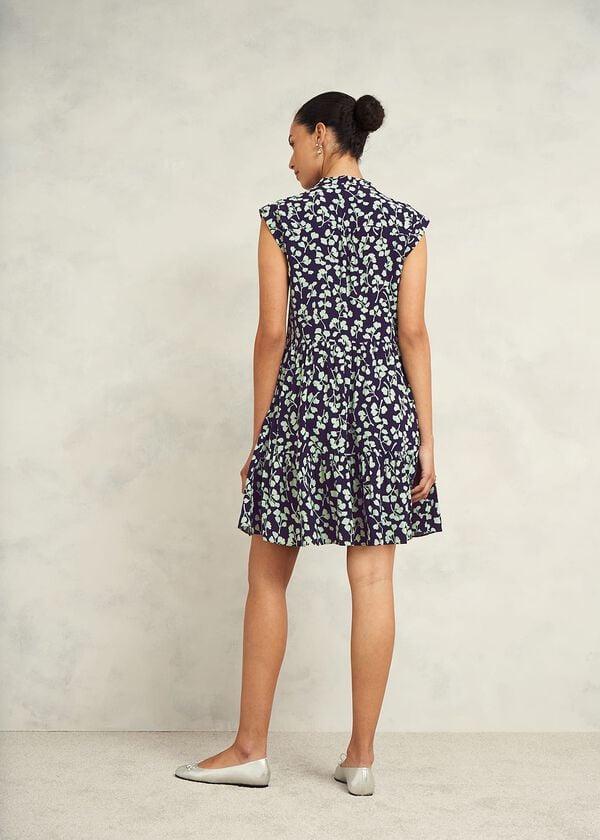 Hobbs Layla Dress True Navy Green