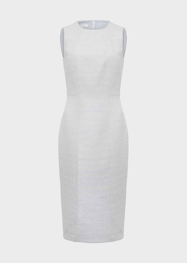 Hobbs Layla Shift Dress Pale Blue