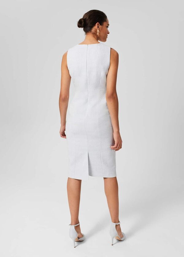 Hobbs Layla Shift Dress Pale Blue