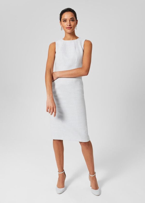 hobbs Layla Shift Dress Pale Blue