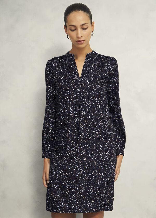 Hobbs Leanne Dress Black Multi