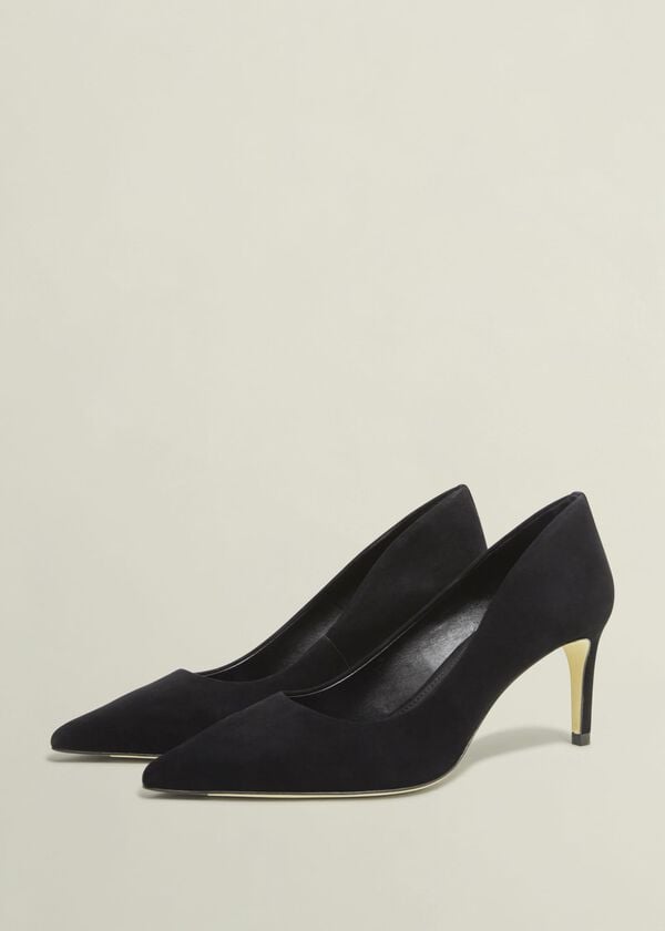 Hobbs Leila Suede Courts Black