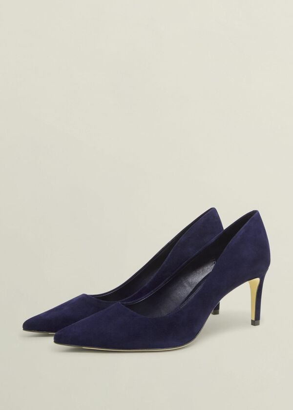 Hobbs Leila Suede Courts Midnight Navy