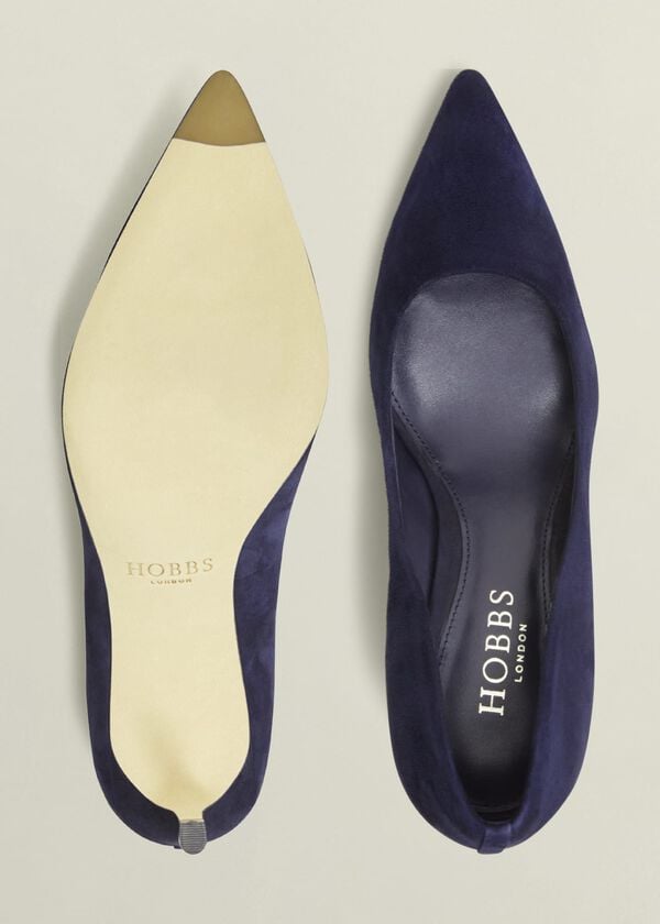 Hobbs Leila Suede Courts Midnight Navy