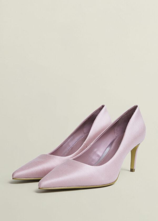 Hobbs Leila Wool Silk Courts Soft Petal Pink