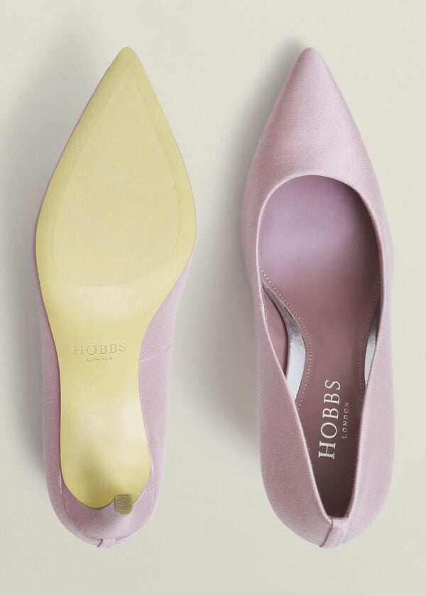 Hobbs Leila Wool Silk Courts Soft Petal Pink