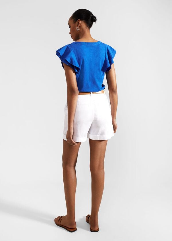 Hobbs Lenna Linen Short White