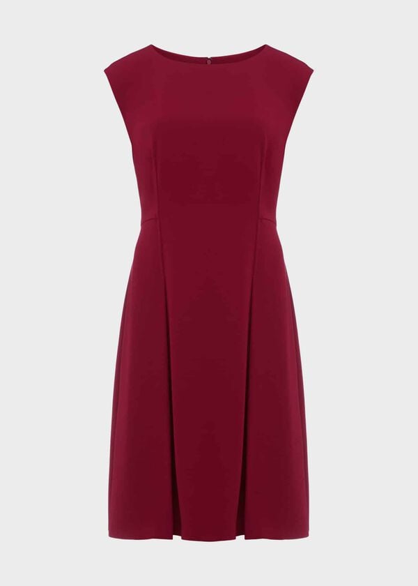 Hobbs Lennon Dress Beet Red