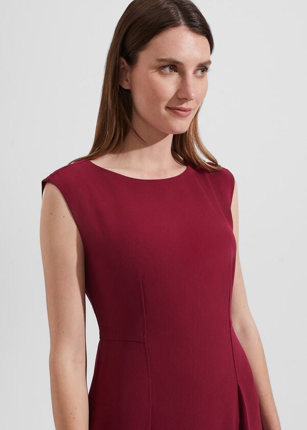 Hobbs Lennon Dress Beet Red