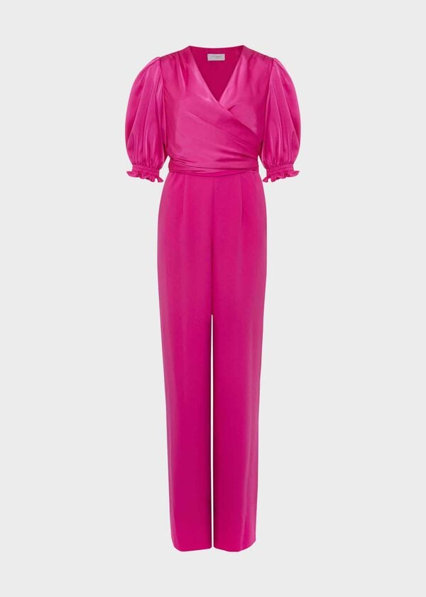 Hobbs Lenora Wrap Jumpsuit Pink