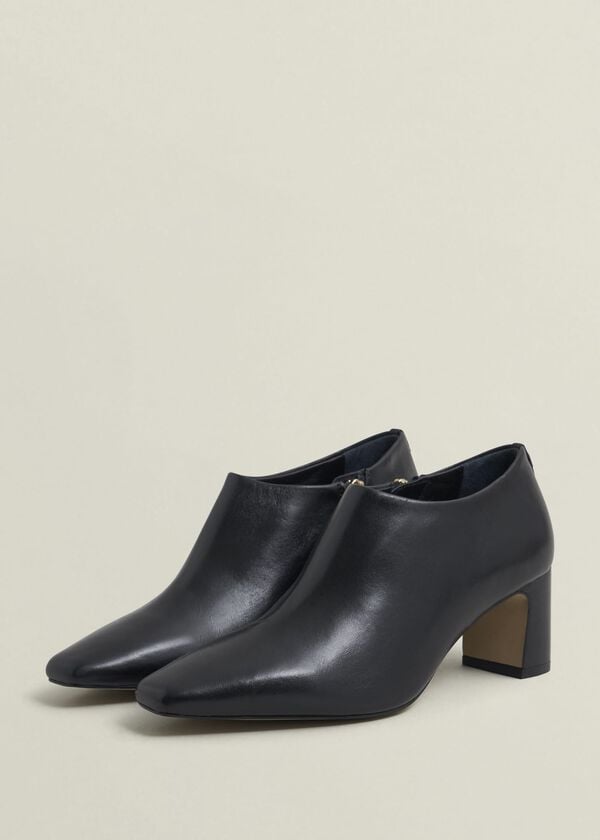 Hobbs Leona Leather Shoeboots Black