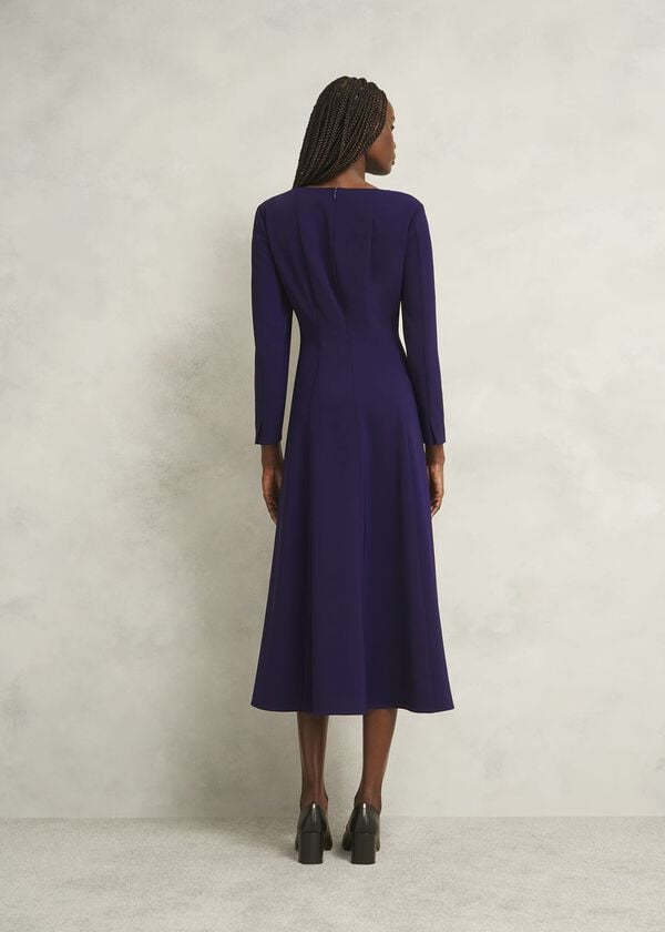Hobbs Leonora Dress Midnight Purple