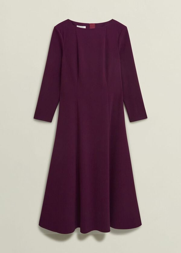 Hobbs Leonora Dress Warm Plum