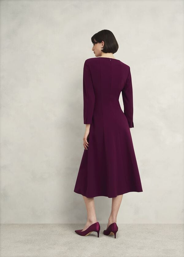 Hobbs Leonora Dress Warm Plum