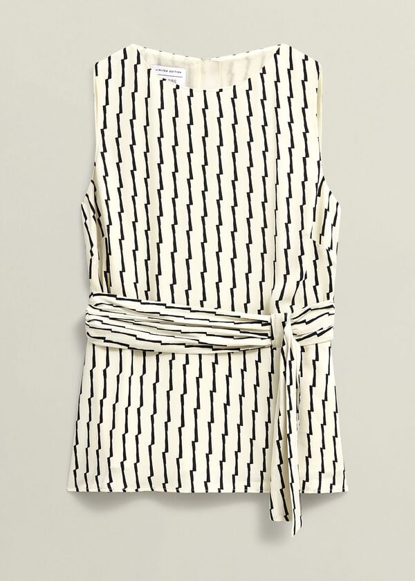 Hobbs Levens Top Cream Black