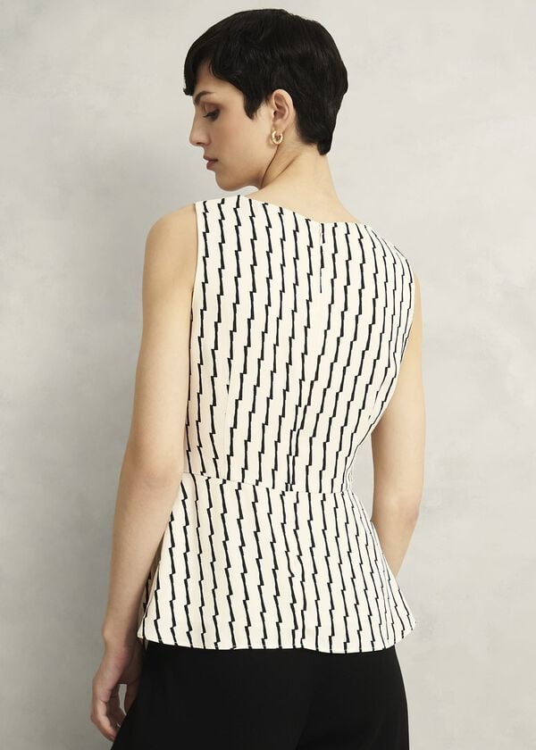 Hobbs Levens Top Cream Black