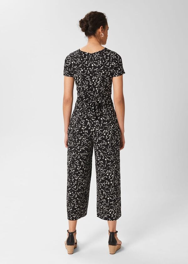 Hobbs Lexi Jersey Jumpsuit Black Stone
