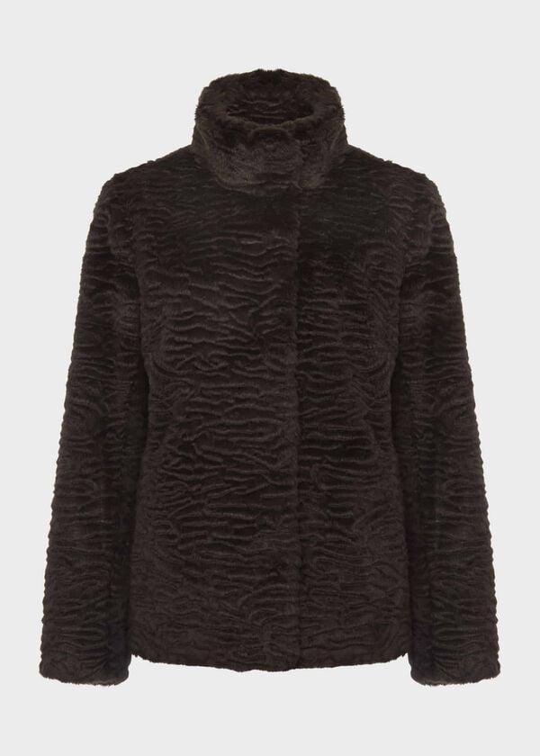 Hobbs Lia Coat Aubergine