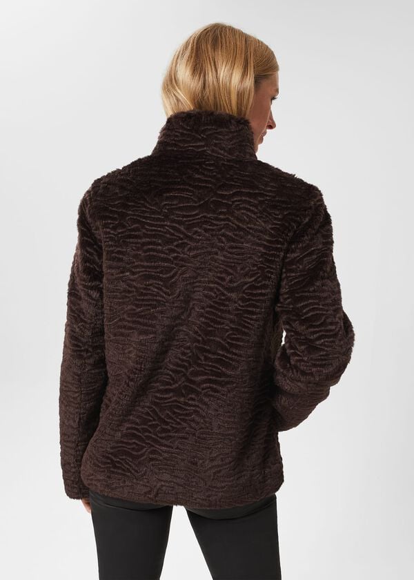 Hobbs Lia Coat Aubergine