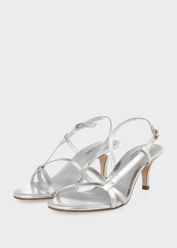 Hobbs Lia Sandal Silver Metallic