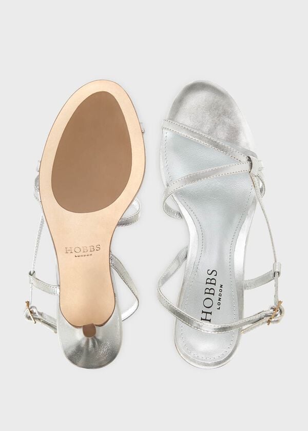 Hobbs Lia Sandal Silver Metallic