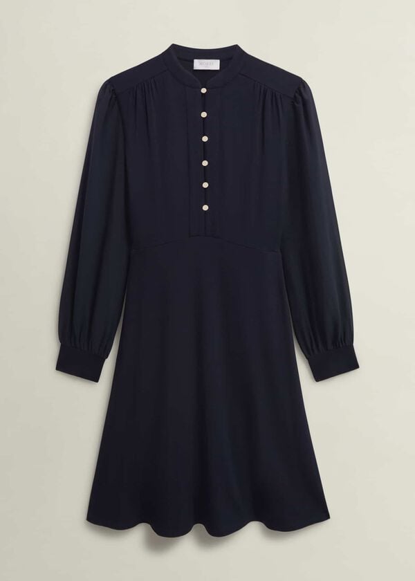 Hobbs Liberty Jersey Dress Hobbs Navy