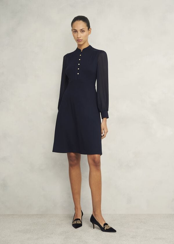 hobbs Liberty Jersey Dress Hobbs Navy