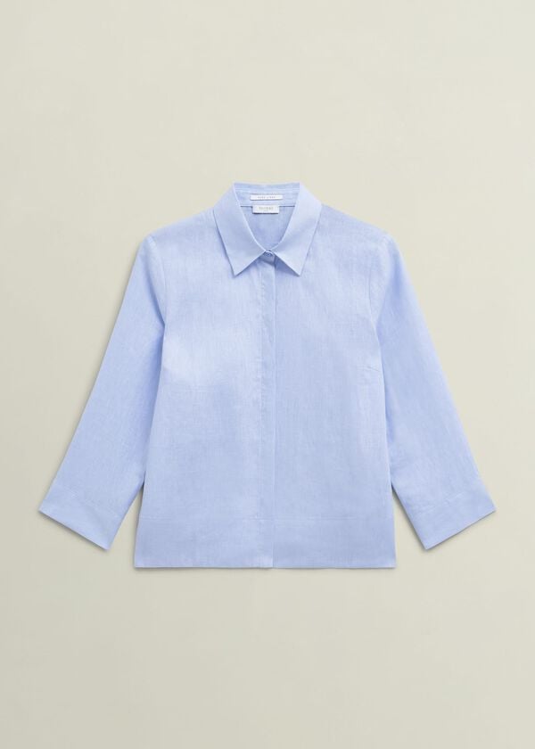 Hobbs Light Blue Nita Shirt Maya Blue