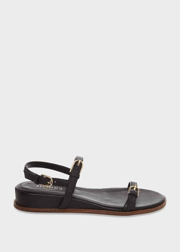 hobbs Lila Footbed Sandal Black