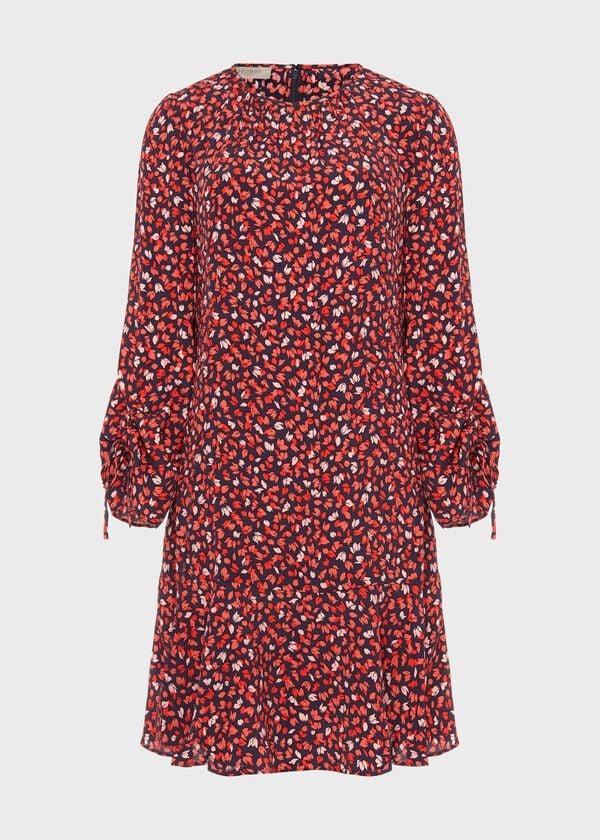 Hobbs Lilia Dress Navy Multi